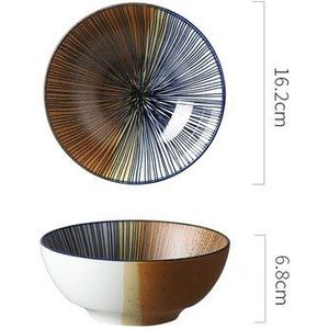 1PC Japanse stijl handgeschilderde servies lijn streep servies keramische plaat schotel porselein servies bestek taart plaat