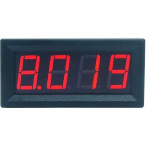 0-9.999A(10A) 4-Cijfers Bit Ammeter Huidige Panel Meter Gauge 0.56Inch Rode Led