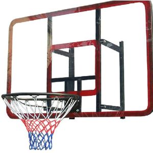 Standaard Outdoor Sport Basketbal Netto Nylon Draad Basketbal Hoepel Mesh Backboard Velg Bal Pum 12 Loops Basketbal Apparatuur