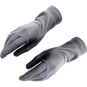 Zijde Gebreide Handschoenen Voor Vrouwen En Mannen Zomer Anti-Uv Dunne Gedeelte Unisex Elegante Ademend Slaap Hydraterende Handschoenen