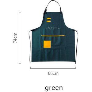 Unisex Huishoudelijke Waterdicht En Olie-Proof Koken Leren Schort Restaurant Hotel Chef Uniform Cafe Bakkerij Bbq Sanitaire Schort