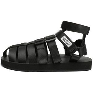 Zomer Japanse Persoonlijkheid Baotou Sandalen Mannelijke Trend Paar Romeinse Schoenen Grote Maat Gaobang Romeinse Strand Schoenen