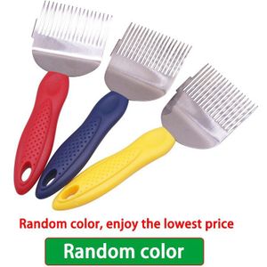 10 Pcs Plastic Handvat Ontzegeld Vorken Multi-Cut Honing Vork Naald Cutter Capsulator Bijenteelt Gereedschap Rvs Honing Vork