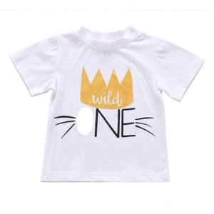 Pudcoco baby meisje jongen T-shirt zomer t-shirt Kids Tops brief een Kid's T-Shirt jongens meisjes Katoen kinderen baby kleding T-Shirt