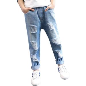 Gat Kids jeans Broek Mode Kinderen Kleding Jongens Gescheurde Jeans Broek Kinderen Denim Broek Lente Baby Casual Jean Baby Jongens