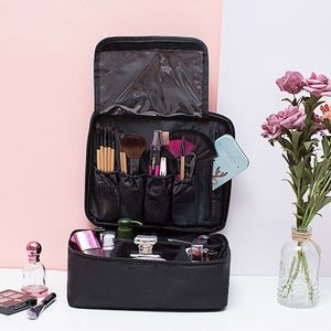 Casual Cosmetische Zakken Make-Up Solid Zipper Pouch Potlood Pen Case Cosmetische Tas Toilettas Wash Organizer