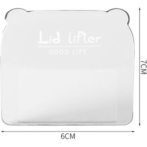 1Pc Draagbare Nordic Transparante Wc-bril Lifter Wc Lifting Apparaat Raak Wc-deksel Handvat Wc Accessoires