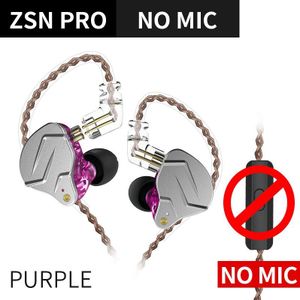 Kz Zsn Pro 1DD 1BA Hybride Technologie In Ear Oortelefoon Hifi Metal Bass Oordopjes Sport Noise Cancelling Headset Zsx ZS10 pro Edx Zst