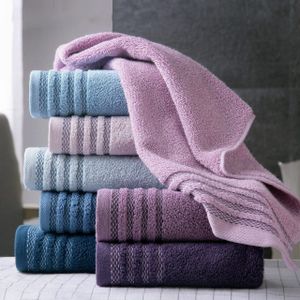 2 Stuks Katoen Satijn Dikker Gezicht Handdoek Handdoek 70*34 Cm 105G