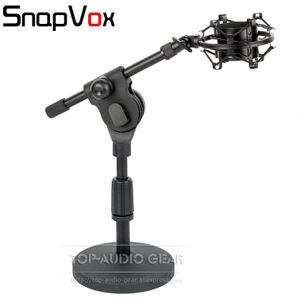 Desktop Tafelblad Schorsing Spider Opname Microfoon Shock Mount Holder Shockproof Mic Stand Voor SENNHEISER MK 4 8 MK4 MK8