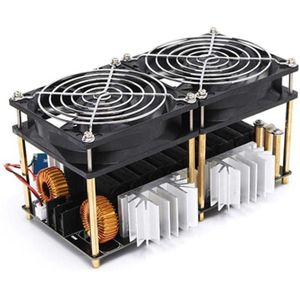 2000W 50A Zvs Inductie Verwarming Boord Heater Module Flyback Driver Heater Dissipatie Coil Dual Fan Met Koperen Buis