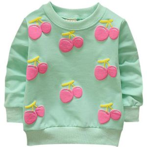 Sweatshirts Cherry Baby Meisjes Jongens Hoodies Peuter Kids Sweatshirts Mooie Ronde Hals Lange Mouwen Hoodies