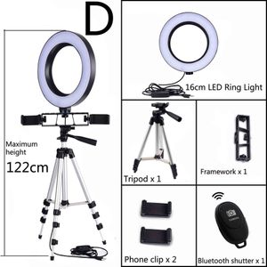 Selfie Video LED Ring Licht Draagbare Fotografie Dimbare Ring Lamp met Statief Telefoon Houder voor iPhone XS Max Galaxy S10 plus