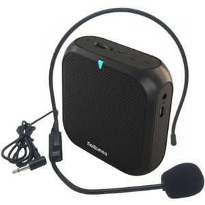 Rolton K400 Draagbare Voice Versterker Megafoon Booster Met Bedrade Microfoon Luidspreker Speaker Fm Radio MP3 Leraar Training