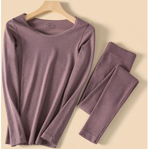 Thermisch Ondergoed Set - Caramel - Lange Mouw Top en Broek - Leggings - Warm Ondergoed