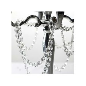 Top 5Meter 14Mm Clear Crystal Octagon Kralen Strengen Slingers Voor Kroonluchter Onderdelen, bruiloft &amp; Woondecoratie Accessoires