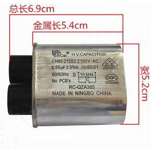 Magnetron Onderdelen 2100V 0.55 Uf CH85 Aluminium Behuizing Condensator