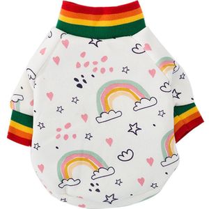 Pet Mooie Wind Regenboog Trui Hond Kleding Voor Kleine Honden Pak Voor Kat Huisdier Kleding Herfst En Winter huisdier Kleding