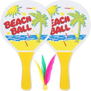 Fun Cricket Badminton Racket 5 Mm Vijf Lagen Van Hoogwaardige Populierenhout Strand Racket Stuurt Een Bal Voor zowel Indoor En Outdoor
