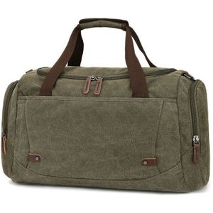 Scione Mannen Canvas Reistassen Koffer Waterdichte Bagage Duffel Schoudertas Grote Capaciteit Effen Crossbody Draagbare Handtas