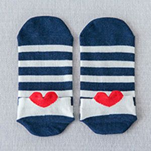 3 Pairs Katoen Womens Sokken Rood Hart Leuke College Eenvoudige Stijl Studenten Vrouwelijke Sokken Meias Ademend Lente Zomer Kawaii Sox