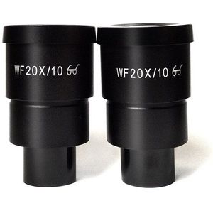 Paar WF20X Oculair Lens Voor Stereo Microscoop High Eye-Point Optical Oculaire Gezichtsveld 10 Mm Of 12mm WF20X/10 WF20X/12