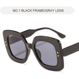 Klassieke Retro Vierkante Zonnebril Vrouwen Big Frame Vrouwen Bril Luxe Gradiënt Vrouwelijke Eyewear Oculos De Sol UV400