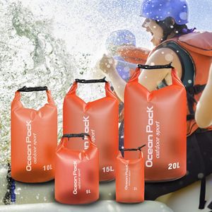 20L Pvc Waterdichte Dry Bag Opvouwbare Outdoor Zwemmen Rafting Kajakken Varen Rugzak Opslag Man Vrouwen Strand Tassen Sporttas