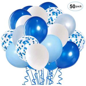 50 stks/partij Multi Confetti Ballonnen Rose Gold Helium Ballen Jongen Meisje Gelukkige Verjaardag Ballon Wedding Party Decoratoon Levert