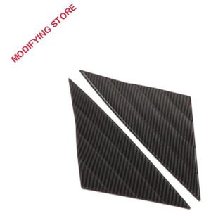 Geschikt Voor Tesla MODEL3-ABS Black Carbon Fiber Patroon Voor Driehoek Plaat Decoratie