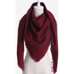 8 Kleuren Vrouwen Warm Sjaals Luxe Imitatie Cashmere Winter Sjaal Voor Vrouwen Wol Effen Driehoek Bandage Sjaals