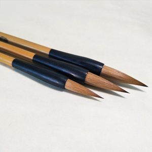 Chinese Kalligrafie Borstel Wolf Pennen Hard Haar Maobi Art Penselen Schrijven Schilderen Kalligrafie Pure Wezel Haar Borstel 1 Pc