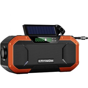 Bt Fm/Am Radio Draagbare IPX6 Waterdichte Hand Crank Solar Multifunctionele Emergency Bluetooth Speaker Ondersteuning Sos