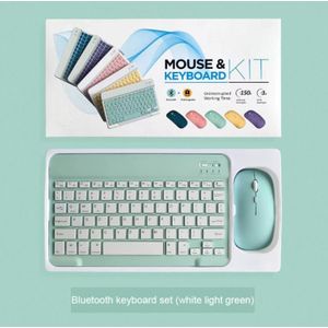 Mini Bluetooth Toetsenbord En Muis Draadloze Ipad Toetsenbord Muizen Tablet Toetsenbord Muis Voor Telefoon Mobiele Telefoon Laptop
