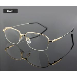 Uvlaik Geheugen Titanium Brillen Half Aluminium Frame Optische Glazen Frame Mannen Vrouwen Retro Half-Frame Glazen Recept Frames