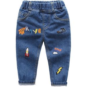 Diimuu Kids Jongens Meisjes Jeans Chidlren Kleding Lente Herfst Mode Denim Broek Elastische Taille Rechte Casual Outdoor Broek