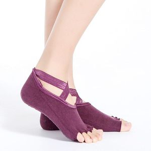 Vrouwen Dans Sokken Meisjes Yoga Sokken Siliconen Antislip Pilates Barre Ademende Sport Dans Sokken Katoen Sok Slippers