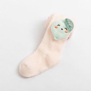 2022 Zomer Herfst Effen Kleur Peuter Kids Panty Cartoon Vruchten Meisjes Panty Dunne Mesh Anti-Muggen Kinderen Kousen