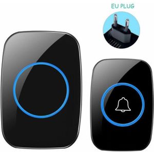 ABS LED Draadloze Deurbel Waterdicht 300M Remote EU AU UK US Plug smart Deurbel Afstandsbediening Met 38 Nummers chime Voor Home office