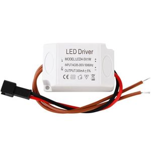 LED Driver Adapter Transformator 1-3 w 4-5 w 4-7 w 8-12 w 18-24 w 300mA Voeding Licht Transformers voor LED Downlight AC 85-265 v