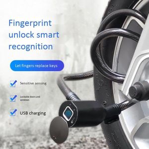 Fietsslot Bluetooth Vingerafdruk Lock Anti-Diefstal Waterdicht Slot Vingerafdruk + App Controle Voor Fiets Motorfiets Lock