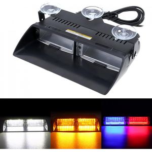 16LED 48W Viper S2 Signaal Super Heldere Knipperende Led Waarschuwingslampje Politie Strobe Flash Noodverlichting