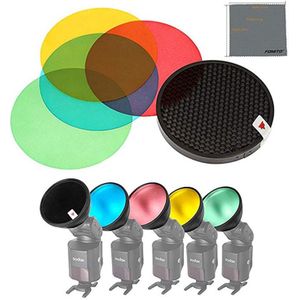 Godox AD-S11 Kleur Filter Gel Pack Met AD-S12 Honingraat Grid Cover Reflector Voor Witstro Flash AD200 AD360II AD180 AD360