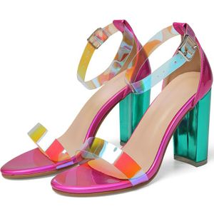 Vrouwen Mode Sandalen Dans Schoenen Prom Latijn Ballroom Vrouwen Sandalen Lelijke Schoenen Dames, zilver, 41 EU