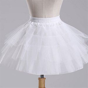 Top Voorraad Wit Zwart Ballet Petticoat Tulle Ruffle Korte Crinoline Bridal Petticoats Lady Meisjes Kind Onderrok jupon