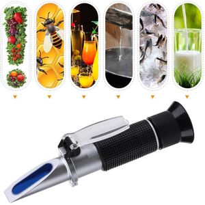 Handheld Refractometer Alcohol Alcoholmeter Meter V/V Atc Handheld Tool Hydrometer RZ116 Concentratie Geesten Tester Wijn