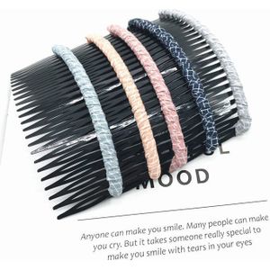 5 Stk/set Haar Side Kammen Doek Art Insert Kam Voor Vrouwen Meisjes Dames Haar Styling Tools Pluizig Haar Kam Haar ornamenten