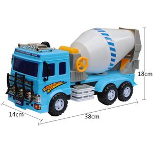 Grote betonmixer truck model cement tanker inertie bodem techniek vrachtwagen kinderen speelgoed auto