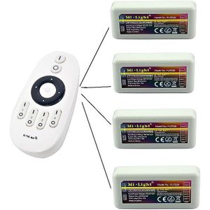Mi Licht FUT036 2.4G Rf Draadloze 4 Zone Helderheid Verstelbare Cct Dim Mi Ng Controller Dimmer Voor Enkele Kleur led Lamp Strip