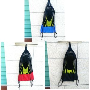 Perfeclan 3 Pcs Outdoor Mesh Stuff Opslag Zak Trekkoord Rugzak Sporttassen Duiken Zakken Voor Zwemmen Duiken Apparatuur